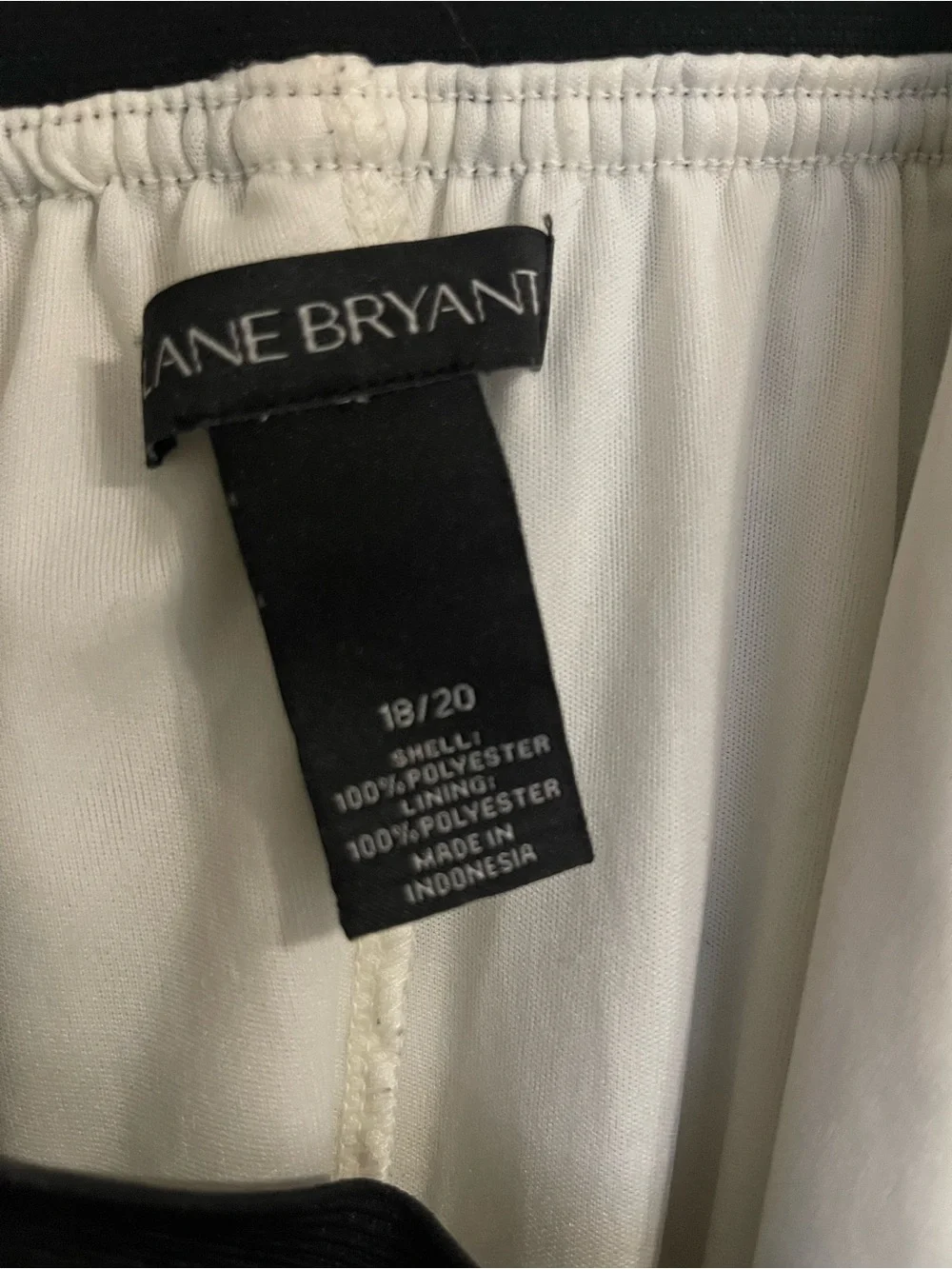 Lane Bryant Black and White Pleated Skirt